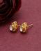 925 Silver Moissanite Polki Pear Shape Stud Earring – Raj Gems