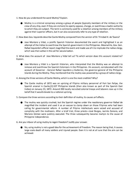 Doc44............ - How do you understand the word Mutiny? Explain ...