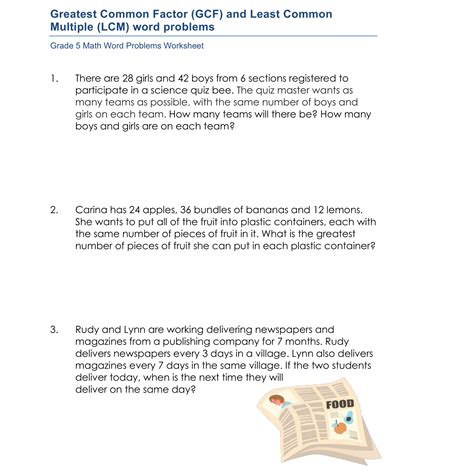 Image result for Grade 5 Math Word Problems