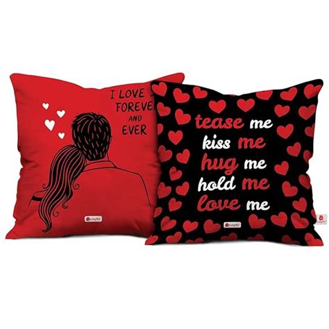 Buy Indigifts Valentine Gift Love Forever & Red Black Tease Me Hold Me ...