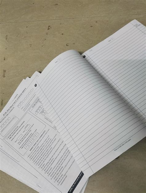 ICSE Class 10 Practice Answer Sheets 2027 | Board Exam Format Writing ...