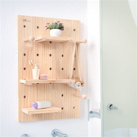 Buy Pinewood Pegboard Wall Organizer Key Holder – The Better Home