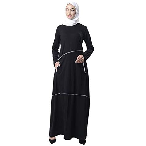 Buy Y.R CRAFTS Women's Round neck piping detailing A line maxi abaya ...