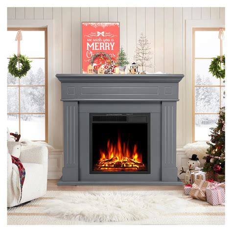 Free Standing Electric Fireplace