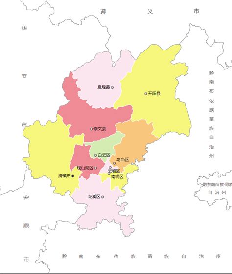 贵阳行政区划图：贵阳市辖10个县级行政区划单位_房家网