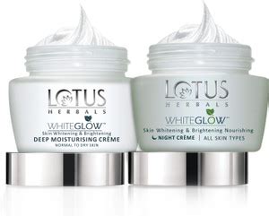 LOTUS HERBALS Whiteglow Deep Moisturising Creme 60g and Whitening ...
