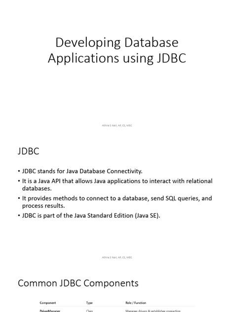 Database Programming Using JDBC 的图像结果