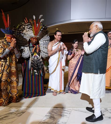PM Modi in Brasilia- welcomed with Shiva Tandava Stotram To hold ...