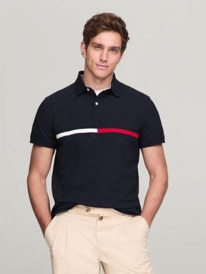 Embroidered Stripe Regular Fit Polo | Tommy Hilfiger