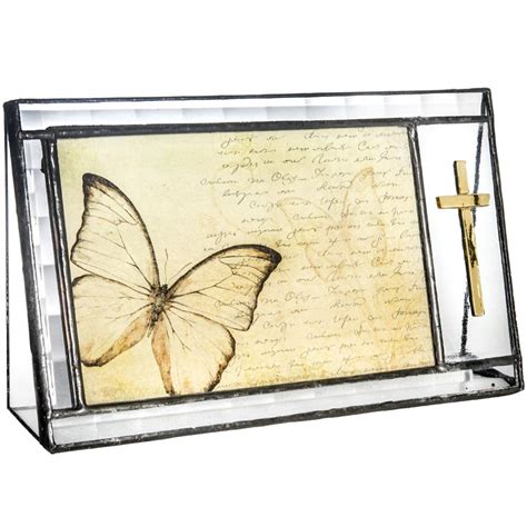 Buy J Devlin Glass Art Pic 367-46H Stained Glass Photo Frame Holds 4x6 ...