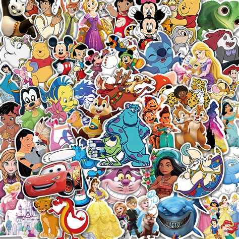Buy 100Pcs Mixed Kawaii Stickers, Cartoon Sticker, Cute Cartoon ...