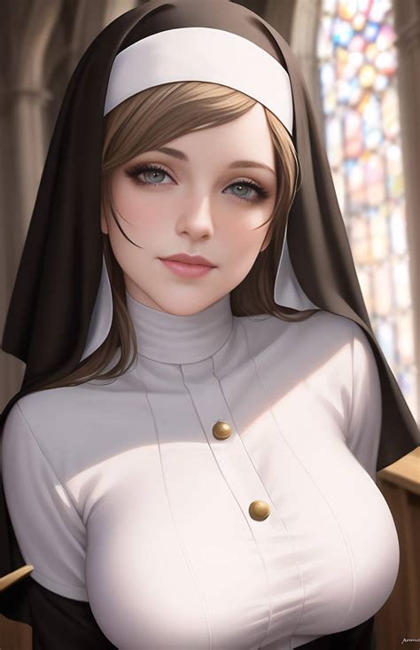 Smug nun by FruityNuns on DeviantArt