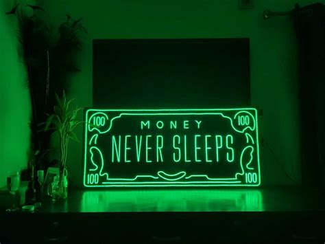 Shop for best neon art money never sleep | zesta neon – Zesta Neon