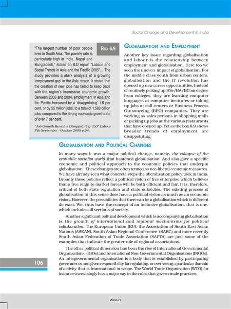 Globalisation And Social Change - NCERT Book of Class 12 Social Change ...