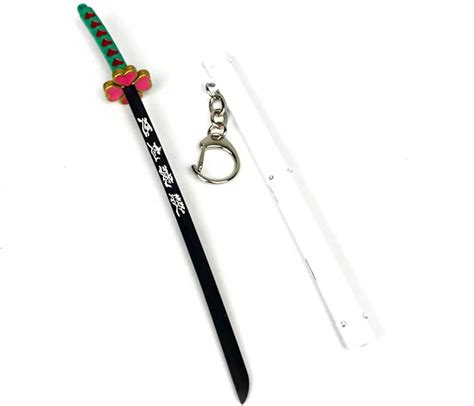 Buy Anime Demon Slayer Sword Keychains Mini Katana Key Chain Tanjiro ...