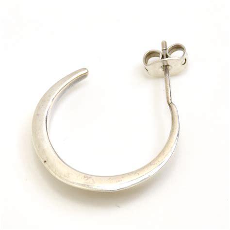 PHILIPPE AUDIBERT フィリップ オーディベール Archie earring シルバー カラー ハーフ フープ イヤリング ...