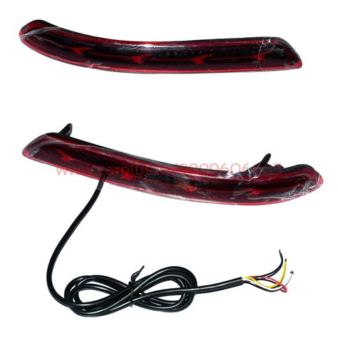 KMH Rear Bumper Reflector For Toyota Innova Crysta (2nd GEN) 3 FUNCTIO ...