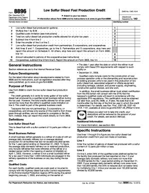 Form 8896 - Fill Online, Printable, Fillable, Blank | pdfFiller