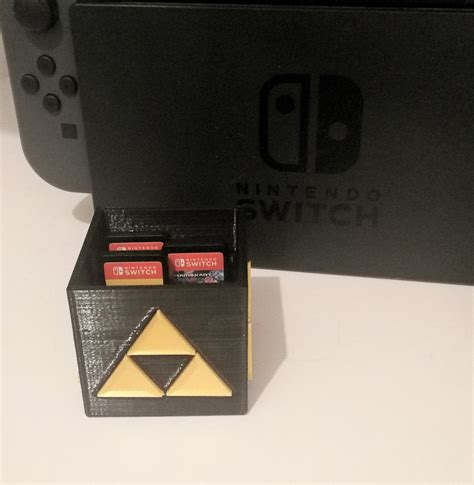Buy Nintendo Switch Game Cartridges Holder Legend of Zelda Themed Black ...