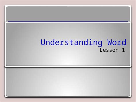 Image result for Basic Thing Know About Word