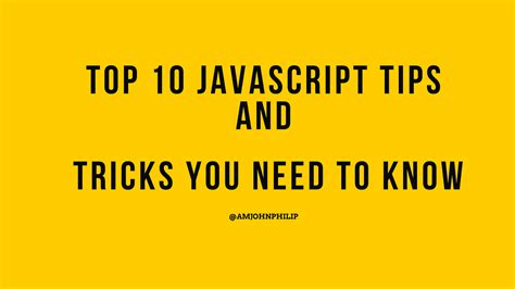 Image result for JavaScript Tips and Tricks