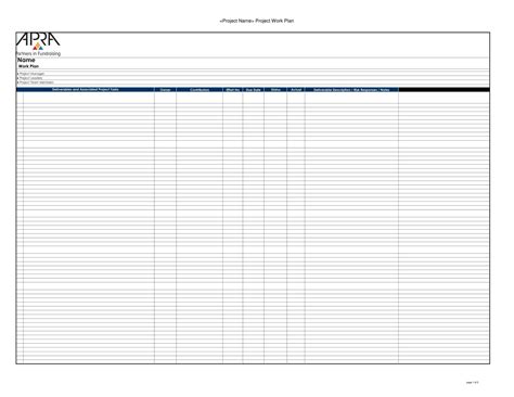 Image result for Sample Work Plan