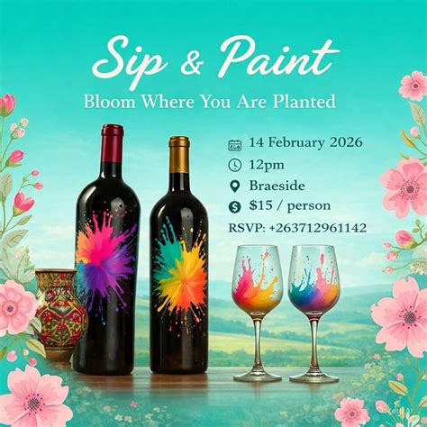 Sip and Paint, Braeside, Harare, 14 February 2026 | AllEvents