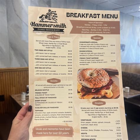 Customizable Food and Beverage Menu Template | Breakfast, Lunch, Dinner ...