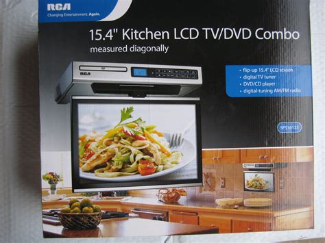 RCA Kitchen LCD TV/DVD Combo - 15.4" Under-Cabinet | Under cabinet tv ...