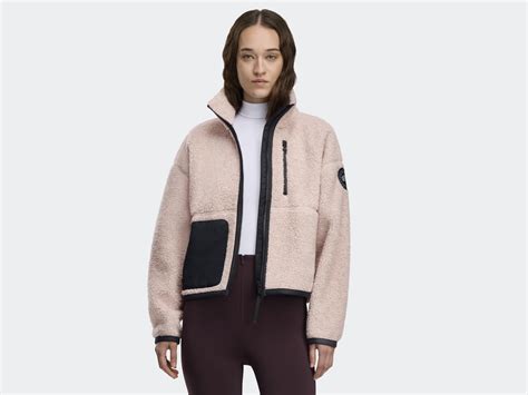 Simcoe Zip Up Fleece Sweater Black Label | Canada Goose US
