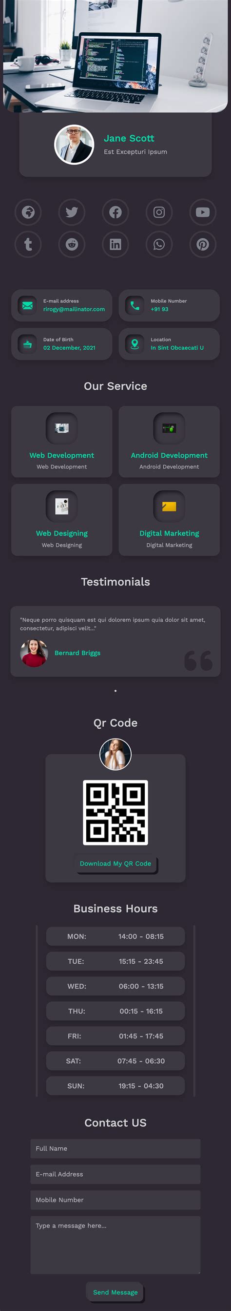 Vcard Examples 的图像结果