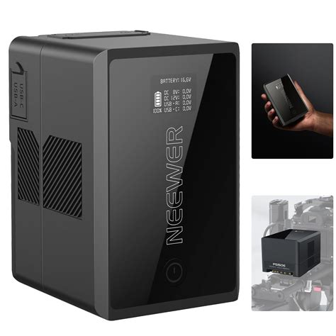 NEEWER V Mount Battery PS150E, 10350mAh 150Wh 14.54V V Lock Battery ...