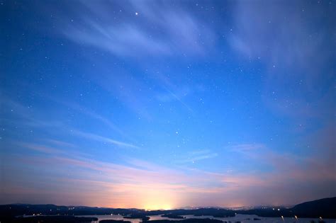 Imagen gratis: hermoso cielo, estrellas, estrellas, nubes, noche, lago ...
