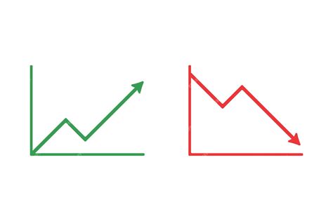 Premium Vector | Business graph going up and down bullish and bearish ...