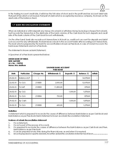 7. Bank Reconciliation Statements: Understanding Causes and Preparation ...