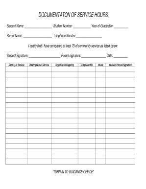 Fillable Online Student Name: Student ID: Telephone Number: Email ...