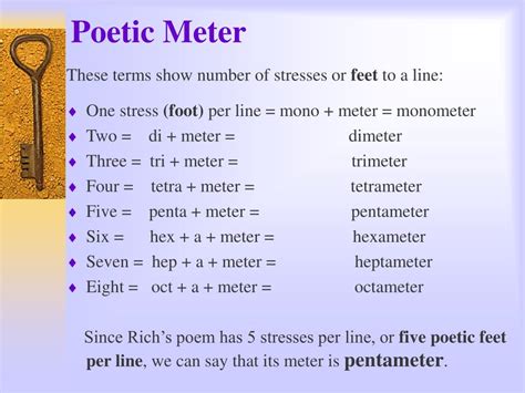 PPT - Poetic Meter PowerPoint Presentation, free download - ID:4734786