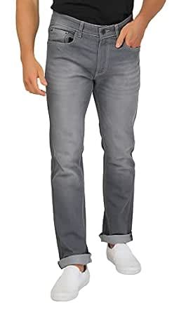 Billford Men Comfortable Stretchable Casual Denim Jeans Grey Size 30 ...
