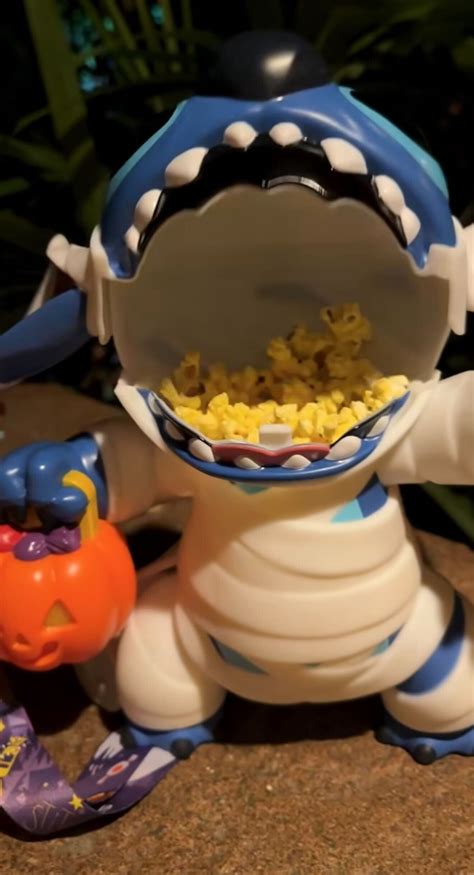 FIRST LOOK at Stitch Mummy Popcorn Bucket Coming Soon to Disney Parks ...