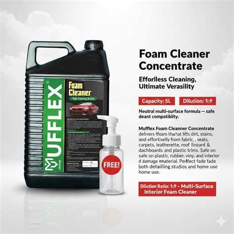 Foam Cleaner Concentrate: 1:9-Effortless Cleaning, Ultimate Versatilit ...