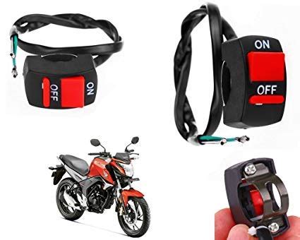YB Bike Handle Switch Accident Hazard Light Double Control Switch ...