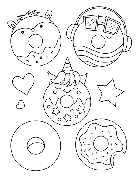 Donut Kids Coloring Pages