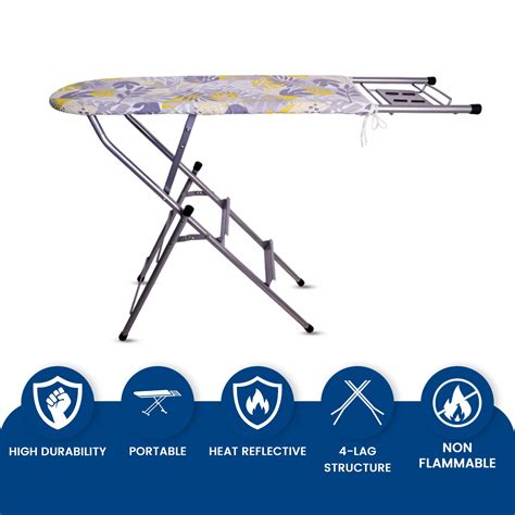 MultiComfort Ironing Board | Ironing Board with Step Ladder (Floral)
