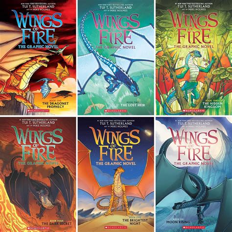 Wings of Fire Graphic Novels 6 Books Collection Set (1 -6) : Tui T ...