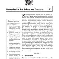 NCERT Textbook - Depreciation, Provisions and Reserves - Accountancy ...