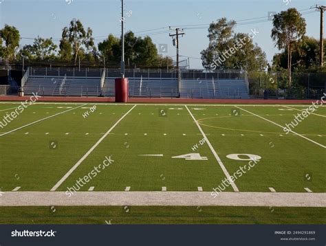 Empty High School Football Field Stock Photo 2494291869 | Shutterstock