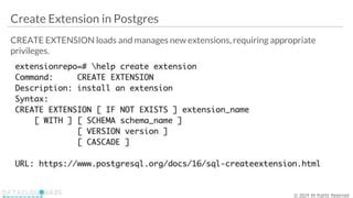 Image result for Postgres Extension Plug-In