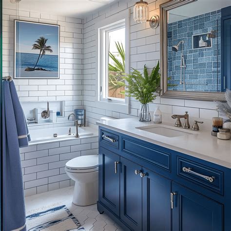 7 Coastal Bathroom Design Ideas: Beach Bliss! - HOMYSTYLE