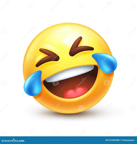 Rolling On The Floor Laughing Emoji Vector Illustration | CartoonDealer ...