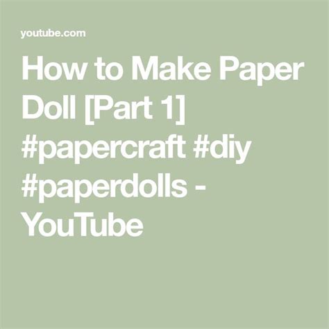 Image result for Paper Doll Tutorial